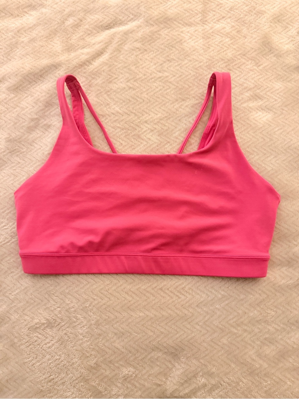 Athleta Pink Strappy Back Sports Bra – Size Large